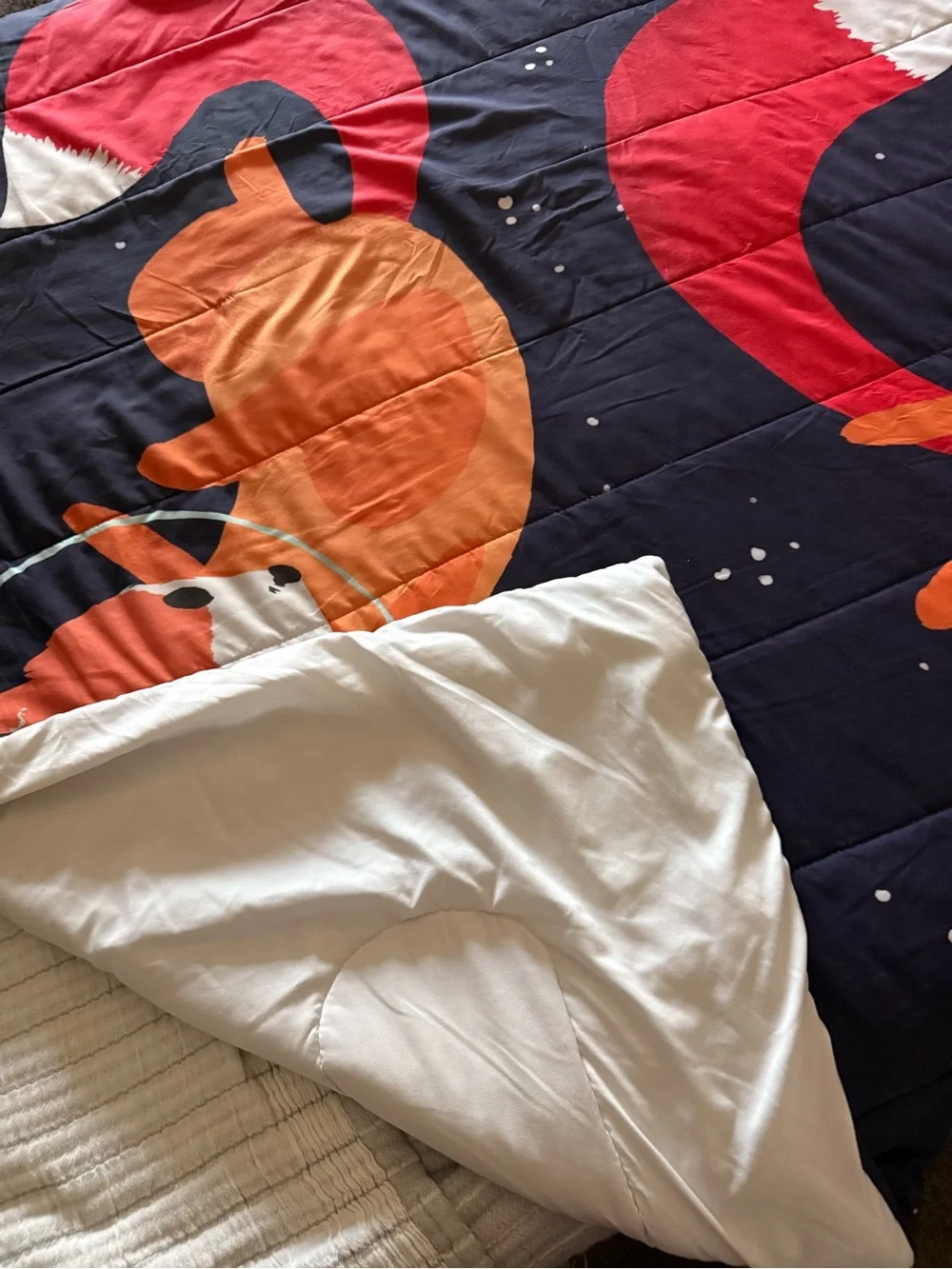 Space Fox Bedspread